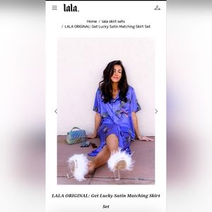 Dressed in lala original satin set
